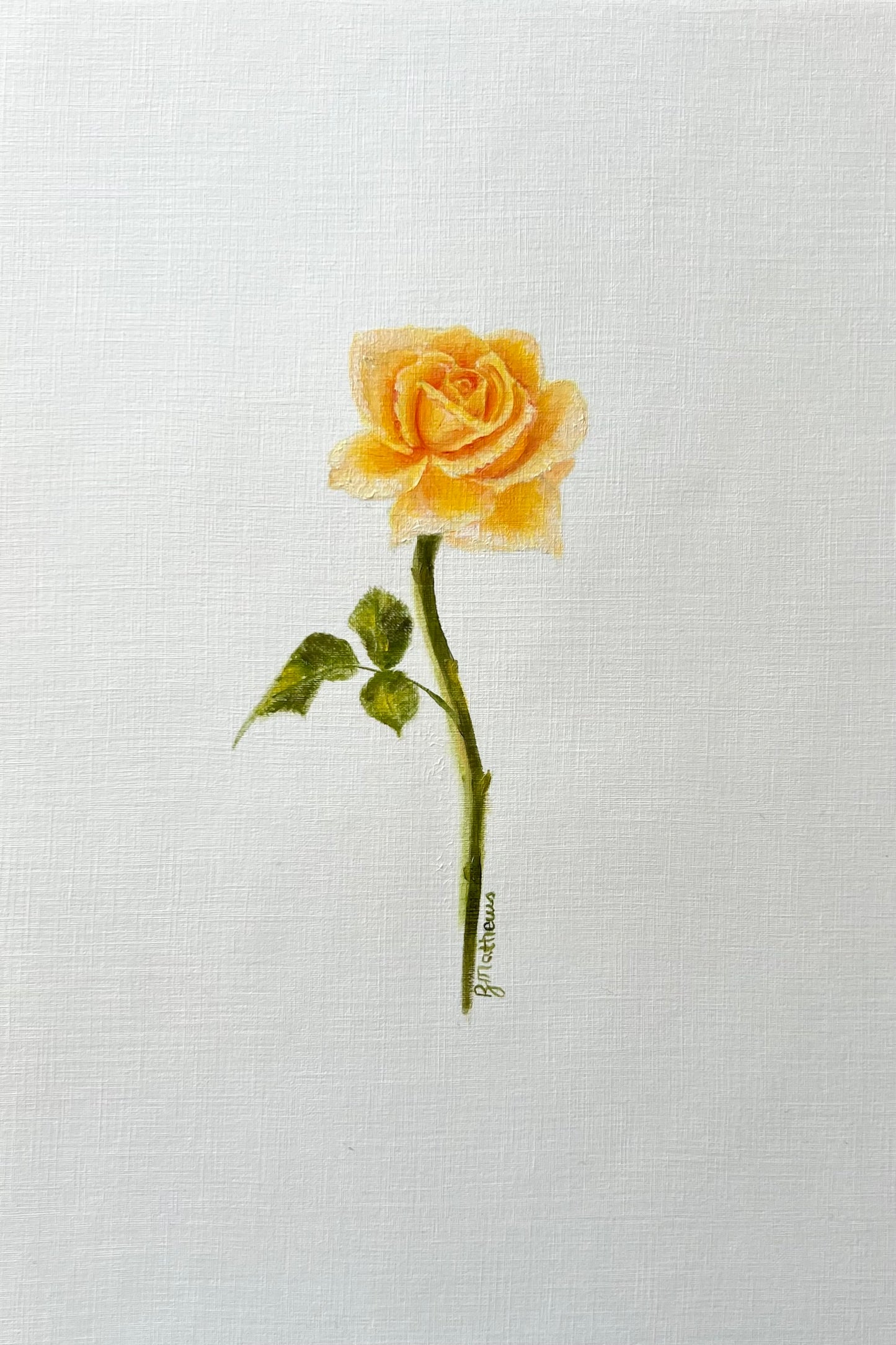Single Rose 3 - yellow