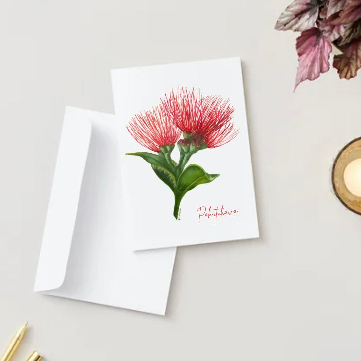NZ Native - Pohutukawa Greeting Card